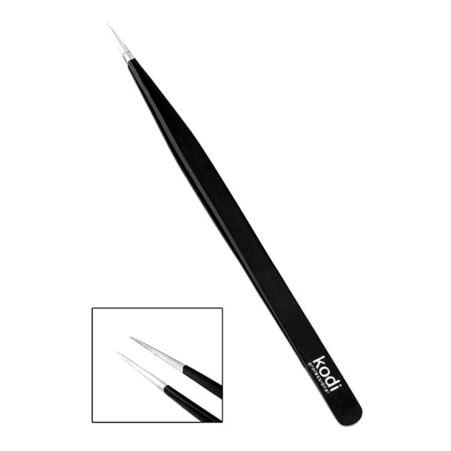Пінцет для нарощування вій прямий, 14см