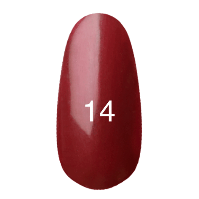 Гель-лак № 14 (классическое бордо с перламутром) 12 мл.