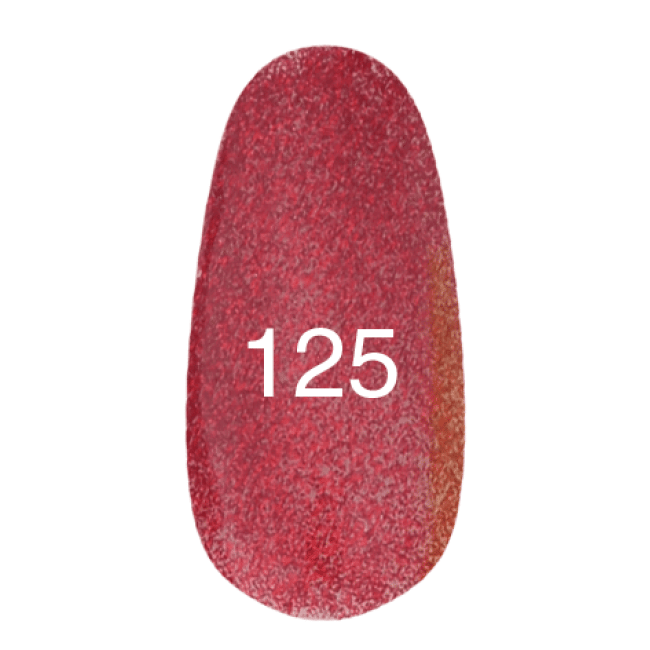 Гель-лак № 125 (червоний з блискітками) 12 мл. Гель-лак № 125 (червоний з блискітками) 12 мл.