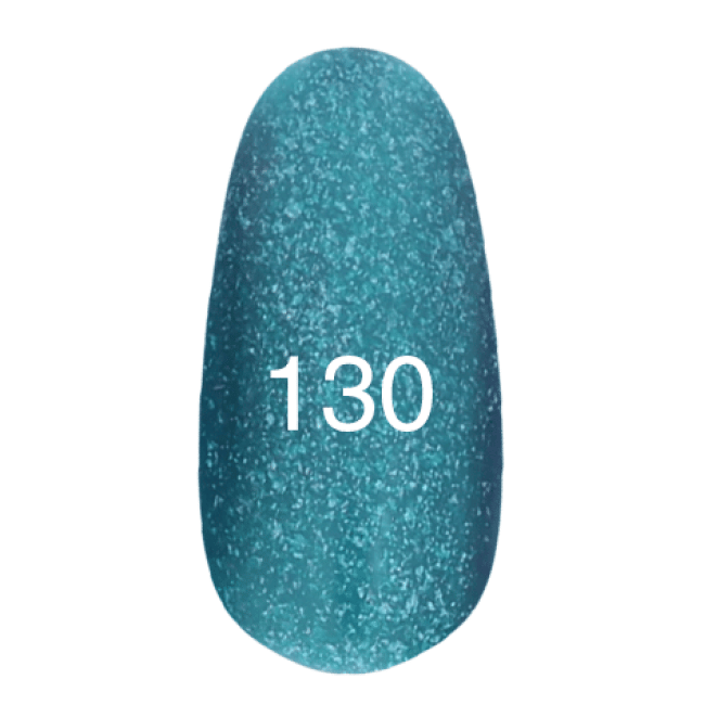 Гель-лак № 130 (бірюзовий з щільним мерехтінням) 12 мл.