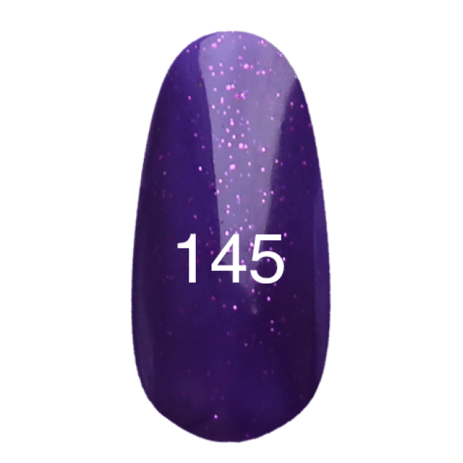 Гель-лак № 145 (темно-фіолетовий з мерехтінням) 12мл.