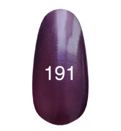 Гель-лак № 191 (темно-баклажановий з перламутром) 12 мл.