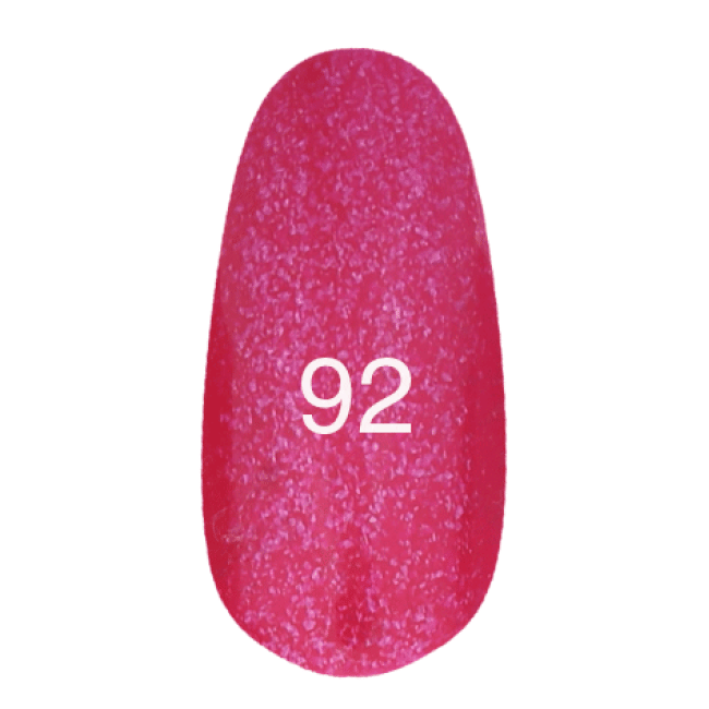 Гель-лак № 92 (рожевий з мерехтінням) 12 мл.