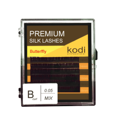 Ресницы  B 0.05 (6 рядов: 14/15/16 mm), упаковка Butterfly