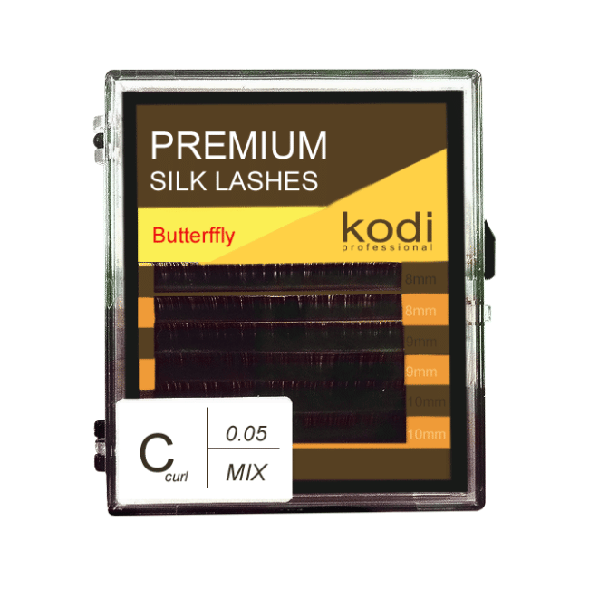Ресницы C 0.05 (6 рядов: 8/9/10 mm), упаковка Butterfly Ресницы C 0.05 (6 рядов: 8/9/10 mm), упаковка Butterfly