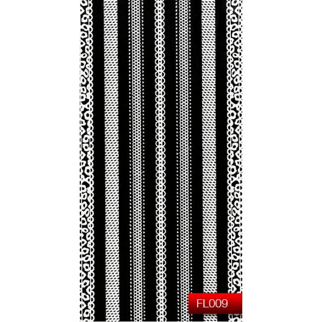 Наклейки для нігтів (стікери) Nail Art Stickers FL 009 (білий)