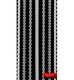 Наклейки для нігтів (стікери) Nail Art Stickers FL 011 (білий)