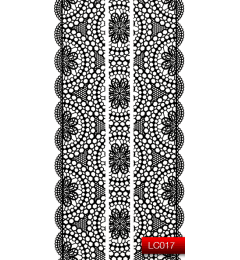 Наклейки для ногтей (стикеры) Nail Art Stickers LC 017 (черный)