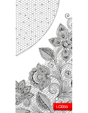 Наклейки для ногтей (стикеры) Nail Art Stickers LC 055 (серебро)