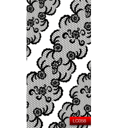 Наклейки для ногтей (стикеры) Nail Art Stickers LC 058 (черный)