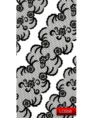 Наклейки для ногтей (стикеры) Nail Art Stickers LC 058 (черный)