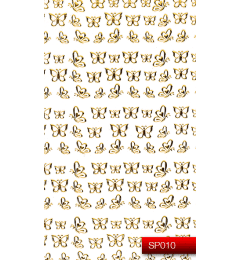 Наклейки для нігтів (стікери) Nail Art Stickers SP 010 (золото)