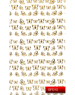 Наклейки для ногтей (стикеры) Nail Art Stickers SP 010 (золото)