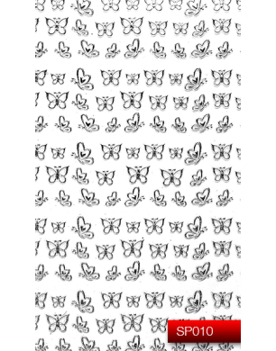 Наклейки для ногтей (стикеры) Nail Art Stickers SP 010 (серебро)