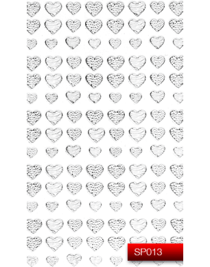Наклейки для ногтей (стикеры) Nail Art Stickers SP 013 (серебро)