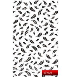 Наклейки для нігтів (стікери) Nail Art Stickers SP 026 (чорний)