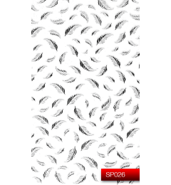 Наклейки для ногтей (стикеры) Nail Art Stickers SP 026 (серебро)