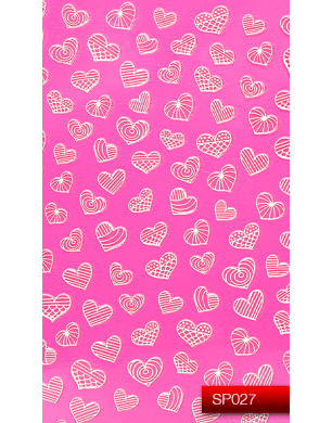 Наклейки для ногтей (стикеры) Nail Art Stickers SP 027 (белый)