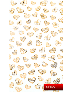 Наклейки для ногтей (стикеры) Nail Art Stickers SP 027 (золото)