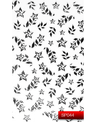 Наклейки для ногтей (стикеры) Nail Art Stickers SP 044 (серебро)