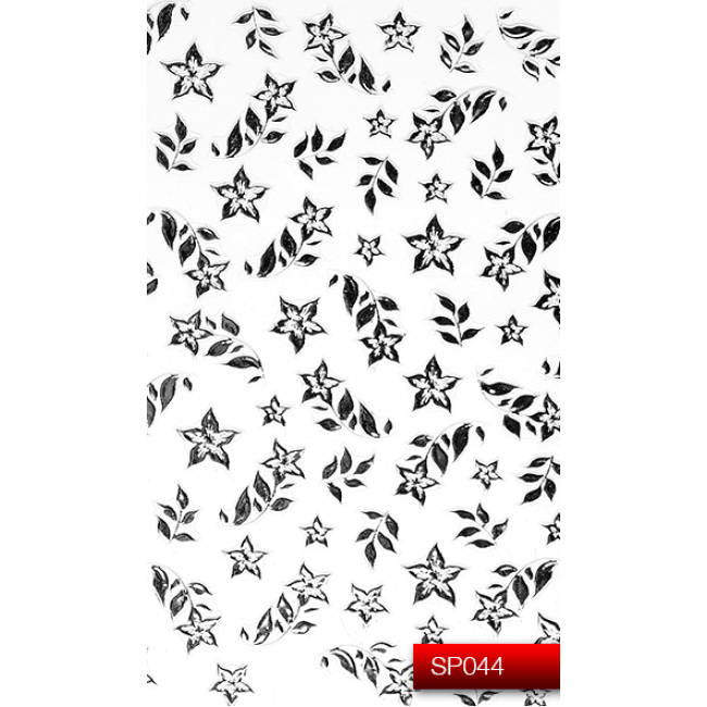 Наклейки для ногтей (стикеры) Nail Art Stickers SP 044 (серебро) Наклейки для ногтей (стикеры) Nail Art Stickers SP 044 (серебро)