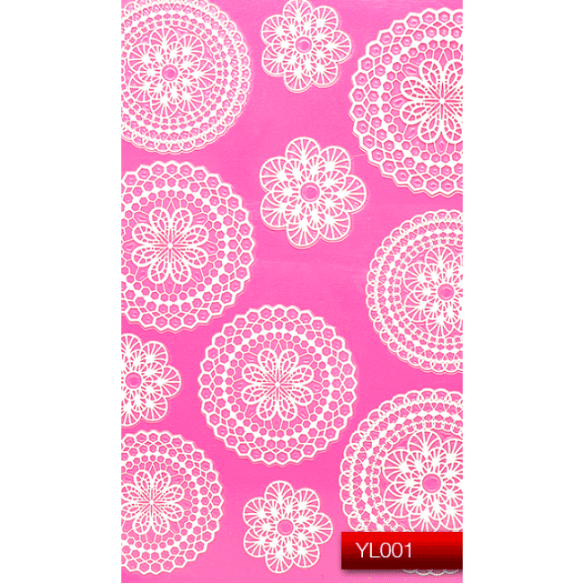 Наклейки для нігтів (стікери) Nail Art Stickers YL 001 (білий)