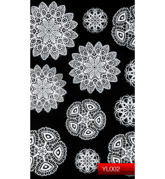 Наклейки для нігтів (стікери) Nail Art Stickers YL 002 (білий)