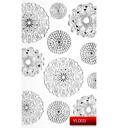 Наклейки для ногтей (стикеры) Nail Art Stickers YL 003 (серебро)
