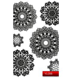 Наклейки для нігтів (стікери) Nail Art Stickers YL 006 (чорний)