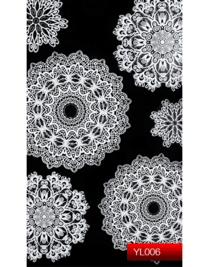 Наклейки для ногтей (стикеры) Nail Art Stickers YL 006 (белый)