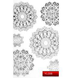 Наклейки для нігтів (стікери) Nail Art Stickers YL 006 (срібло)