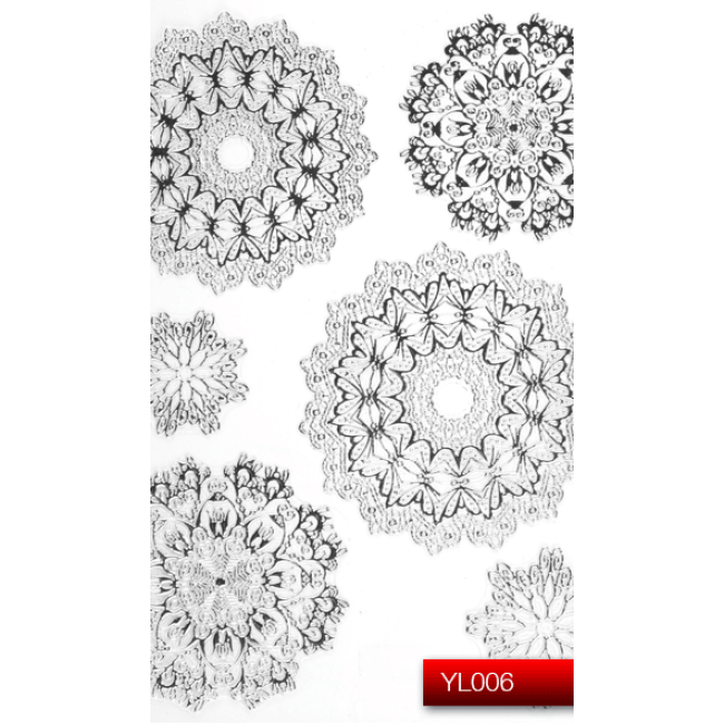 Наклейки для нігтів (стікери) Nail Art Stickers YL 006 (срібло) Наклейки для нігтів (стікери) Nail Art Stickers YL 006 (срібло)