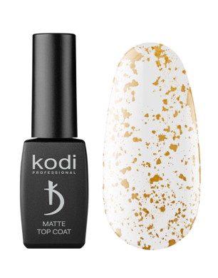 Матовое верхнее покрытие для гель-лака, 8 мл - ART 03, Matte Top Coat Kodi professional 