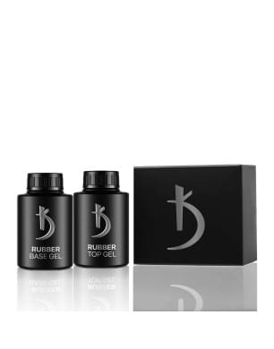 Набор "BEST TWINS" ( Rubber Top Gel 35 мл. Rubber Base Gel 35 мл.)