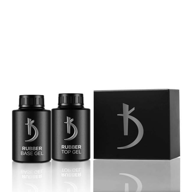 Набор "BEST TWINS" ( Rubber Top Gel 35 мл.  Rubber Base Gel 35 мл.)