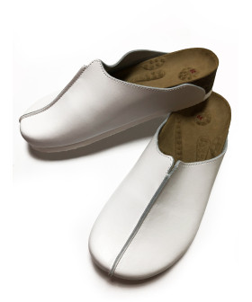 Сабо "Wellness" на пробковой подошве, материал: натуральная кожа,цвет: белый (размер 38)