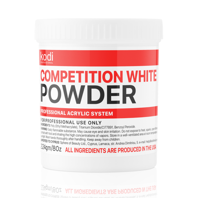 Быстроотвердеваемый белый акрил Competition White, 224 г Быстроотвердеваемый белый акрил Competition White, 224 г