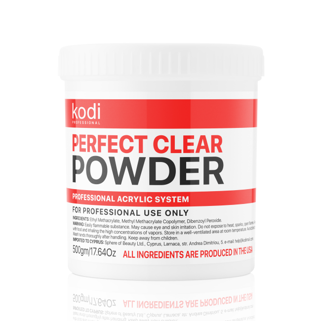 Базовый акрил прозрачный Perfect Clear Powder, 500 г Базовый акрил прозрачный Perfect Clear Powder, 500 г