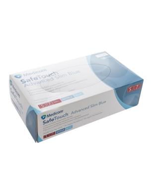 Перчатки нитриловые неопудренные Medicom (Размер S, голубые)