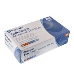Рукавички нітрилові непудровані Medicom (розмір М, блакитні)