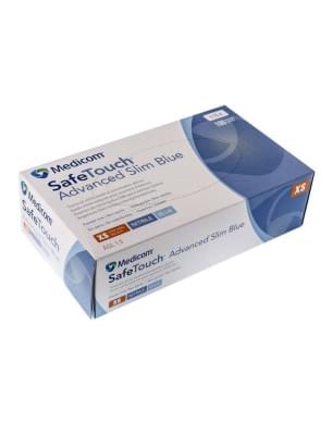 Перчатки нитриловые неопудренные Medicom (размер М, голубые)
