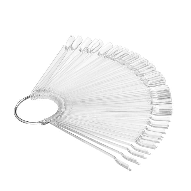 Демонстрационная палитра-веер на кольце, 50 типс (цвет прозрачный) Демонстрационная палитра-веер на кольце, 50 типс (цвет прозрачный)