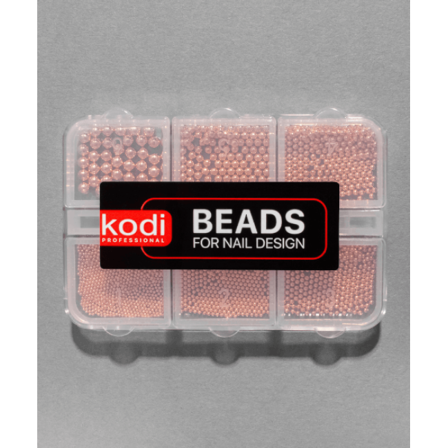 Бисер для дизайна ногтей (цвет: rose gold)