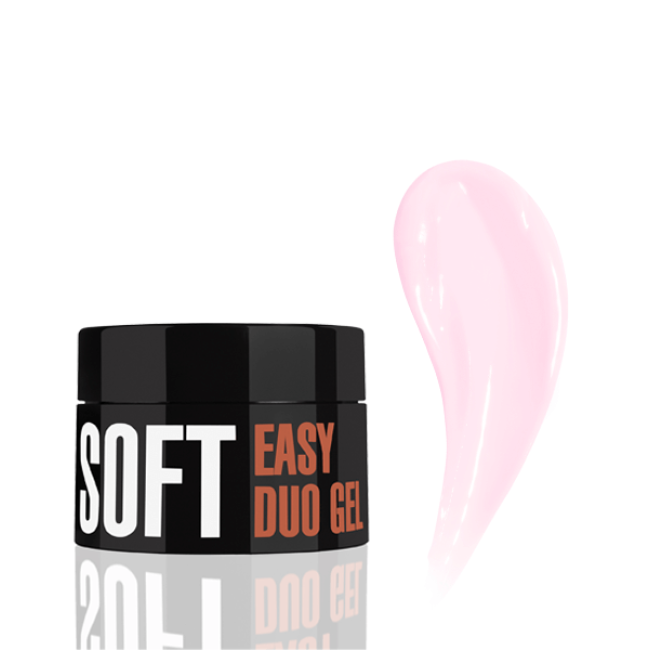 Профессиональная акрилово-гелевая система Easy Duo Gel Soft (цвет: Pretty Pink), 35 г