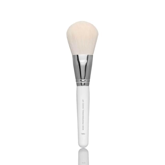 Кисть для пудры большая W01 (Ворс: нейлон с имитацией натурального ворса)