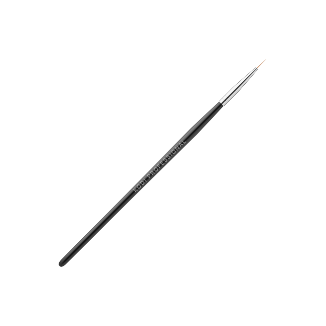 Пензлик для розпису в тубусі №0 (нейлон, дерев'яна чорна ручка)