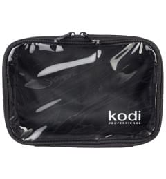 Косметичка 01M c прозрачным верхом (цвет: черный)