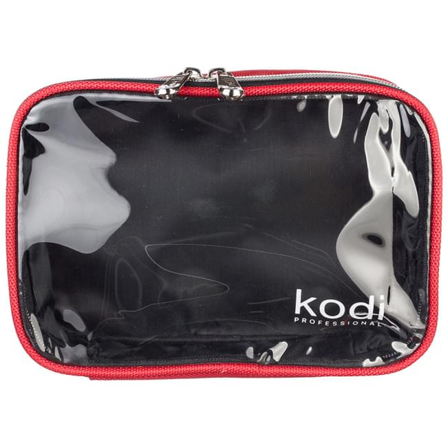 Косметичка 01M c прозрачным верхом (цвет: красный) Косметичка 01M c прозрачным верхом (цвет: красный)