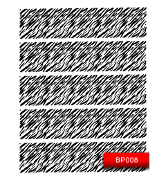 Наклейки для нігтів (стікери) Nail Art Stickers BP008 Black