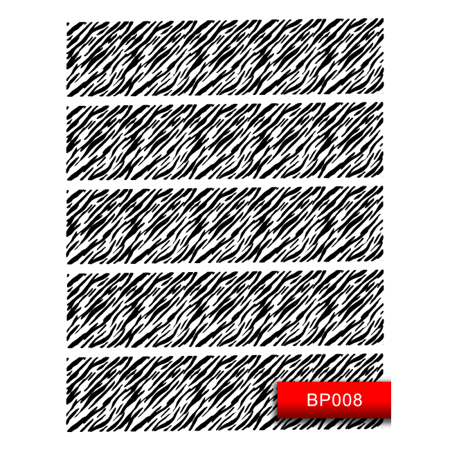 Наклейки для ногтей (стикеры) Nail Art Stickers BP008 Black